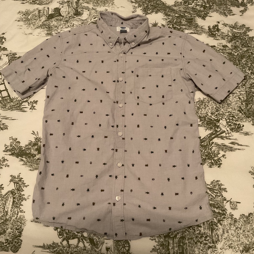 Bug print button down from Old Navy, boys XL